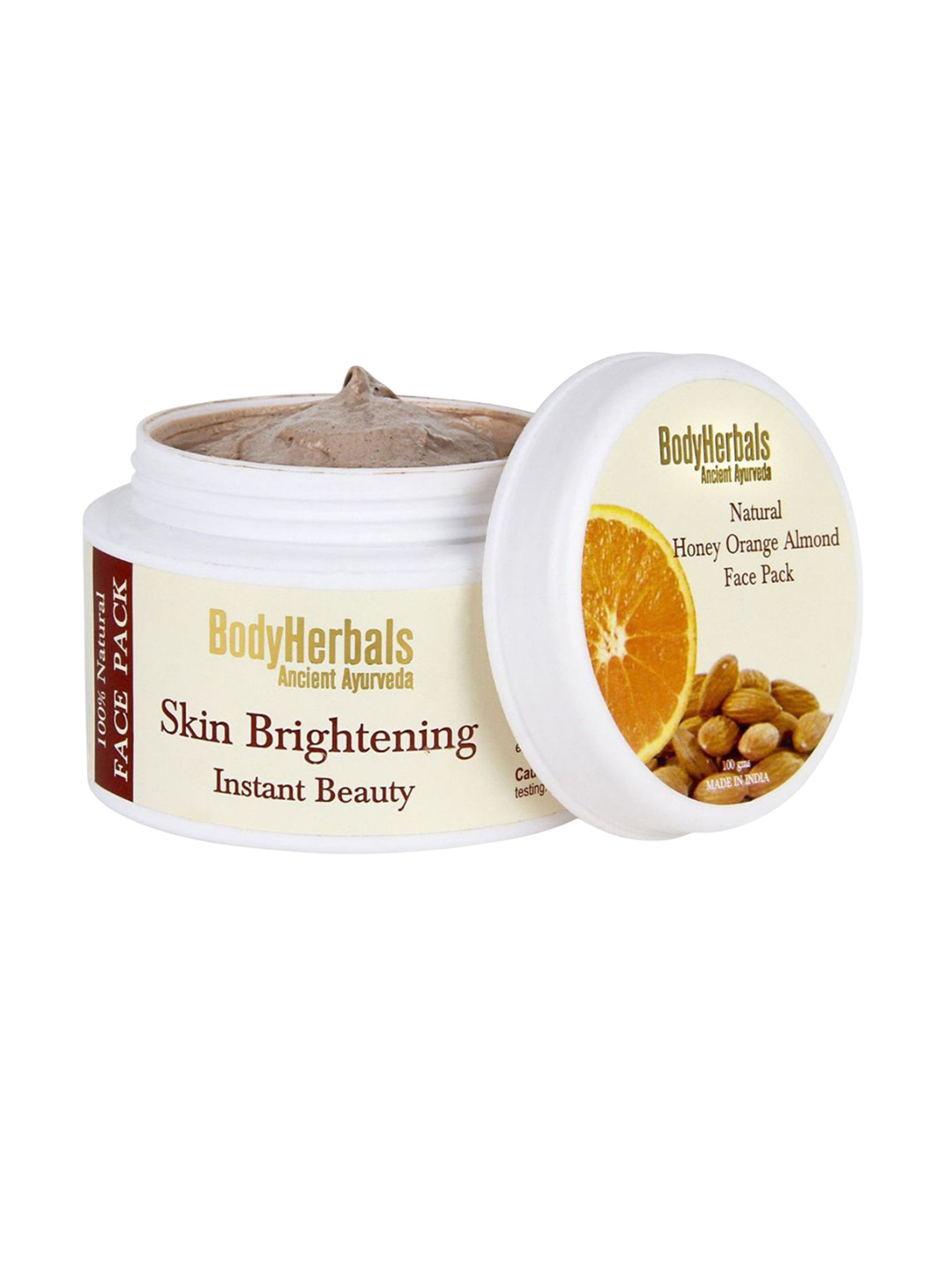 BodyHerbals Skin Brightening Instant Beauty Face Mask - 100 g