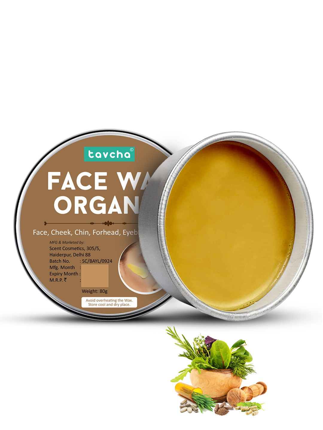 tavcha Organic Face Hair Removal- 80 g