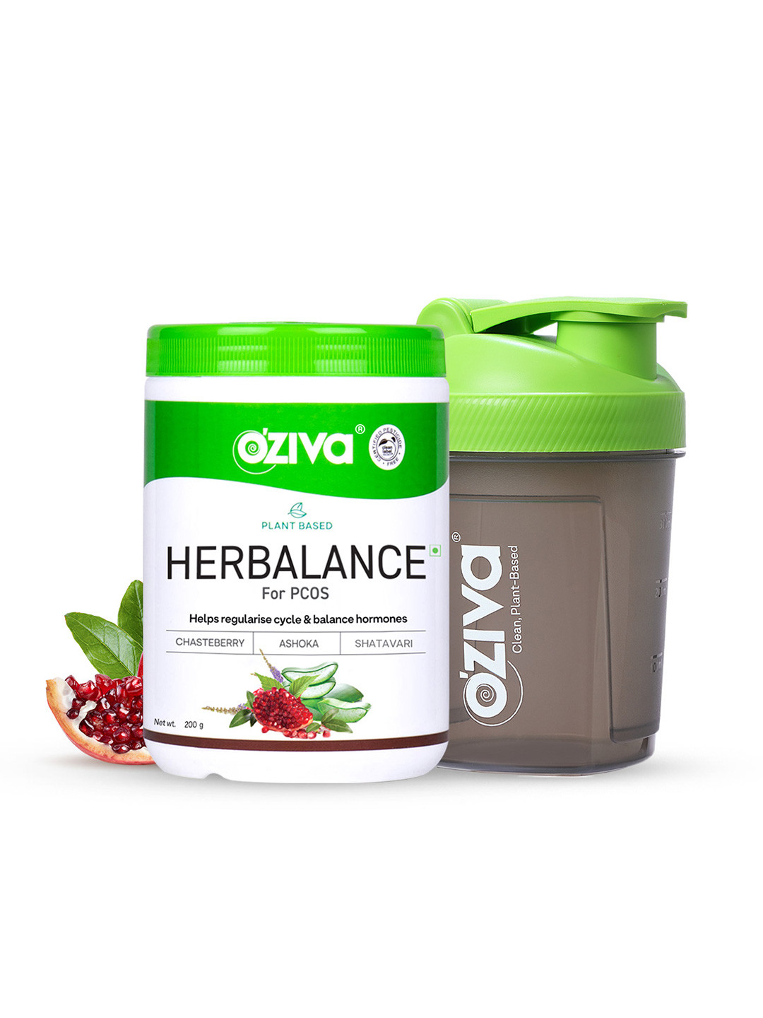 OZiva Plant Based HerBalance for PCOS with Shaker - 200 g
