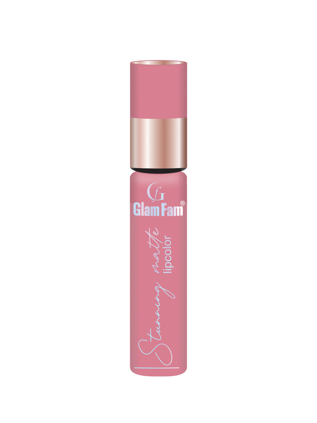 GlamFam Stunning Matte Waterproof Lip Color- 5 ml- Turkish Rose 08