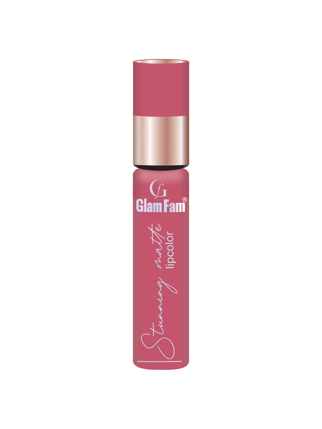 GlamFam Stunning Matte Waterproof Lip Color- 5 ml- Pink Champangne 06
