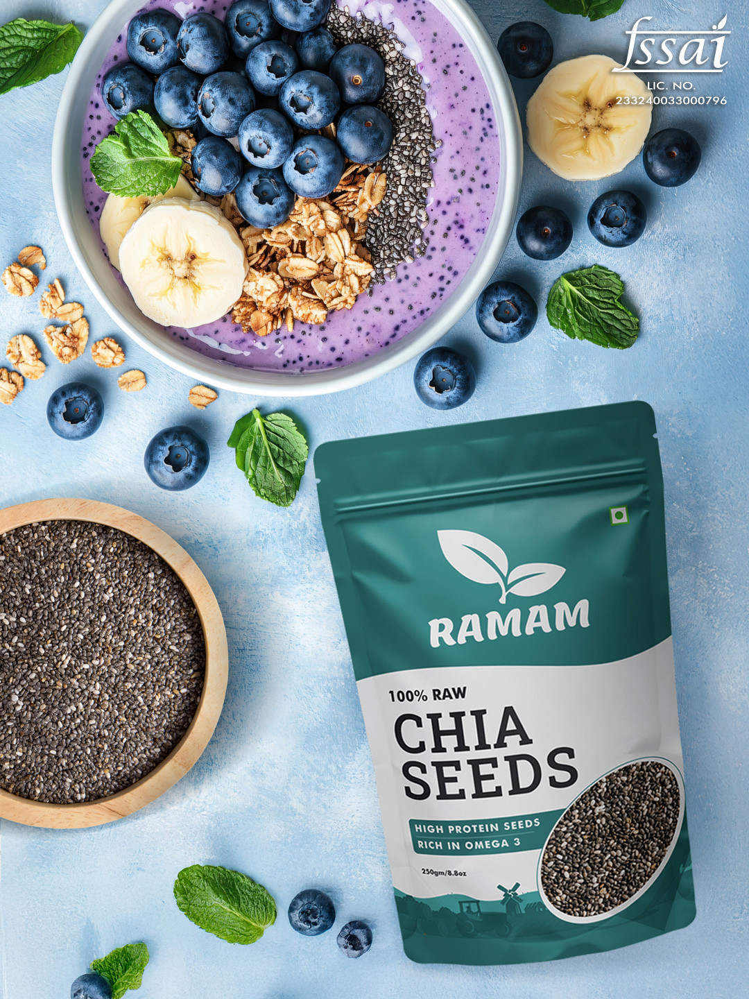 Ramam Chia Seeds Nuts Seeds & Dried Fruits 250 g