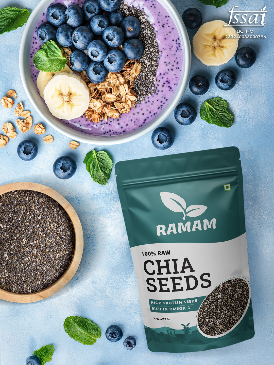 Ramam Chia Seeds Nuts Seeds & Dried Fruits 500 g