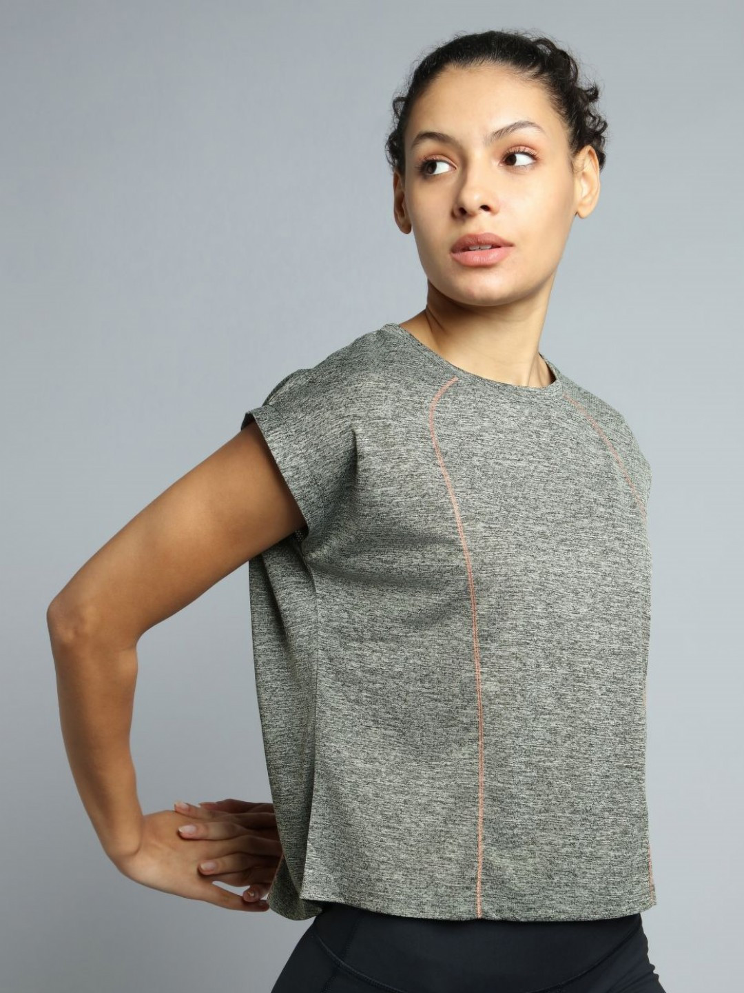 CULT Women Grey Train Day Performance Top