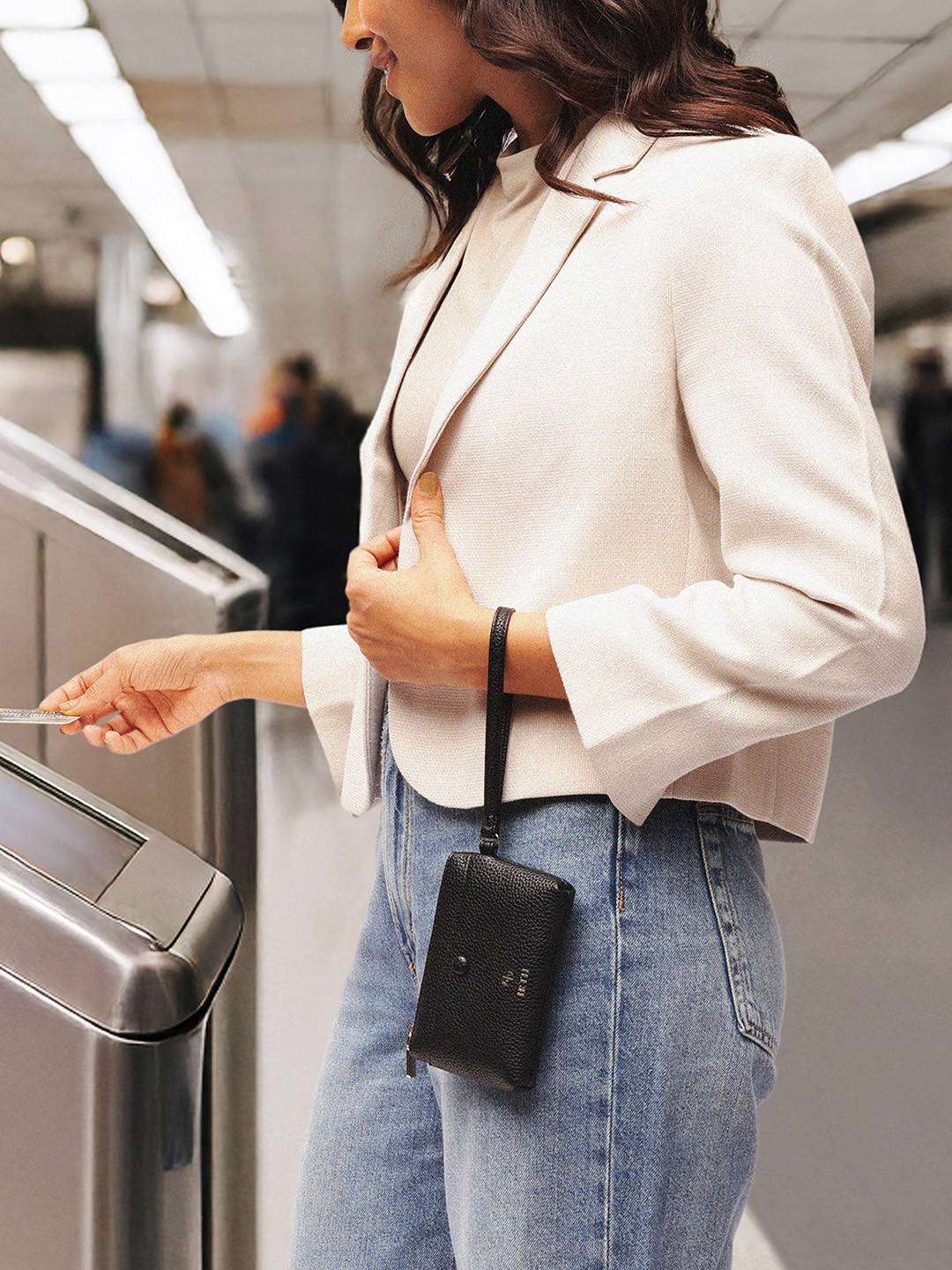 IRTH by House of Titan Women Vera Textured Zip Around Wallet