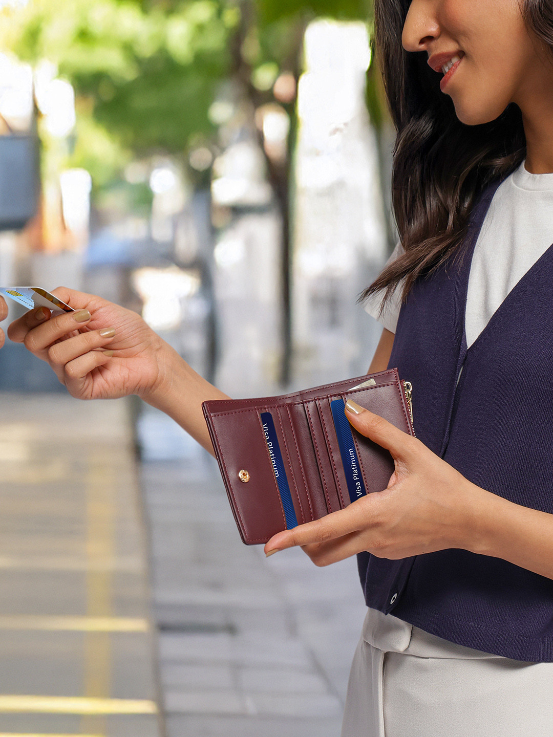 IRTH by House of Titan Women Dara Quilted Two Fold Wallet