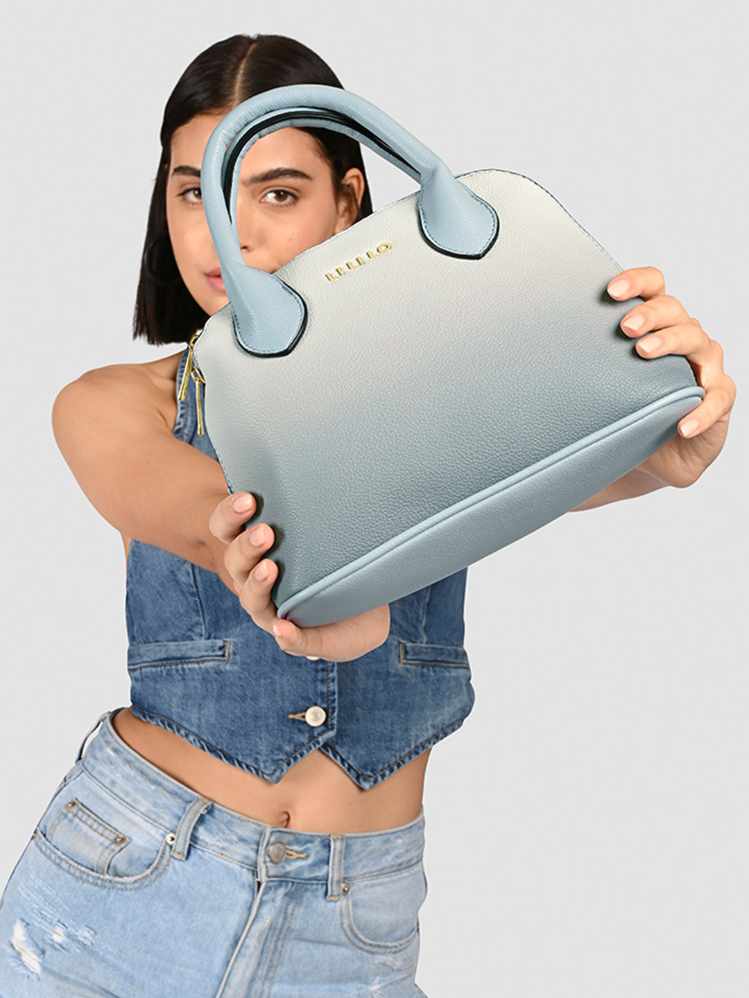 Lililo Ombre Half Moon Handbag