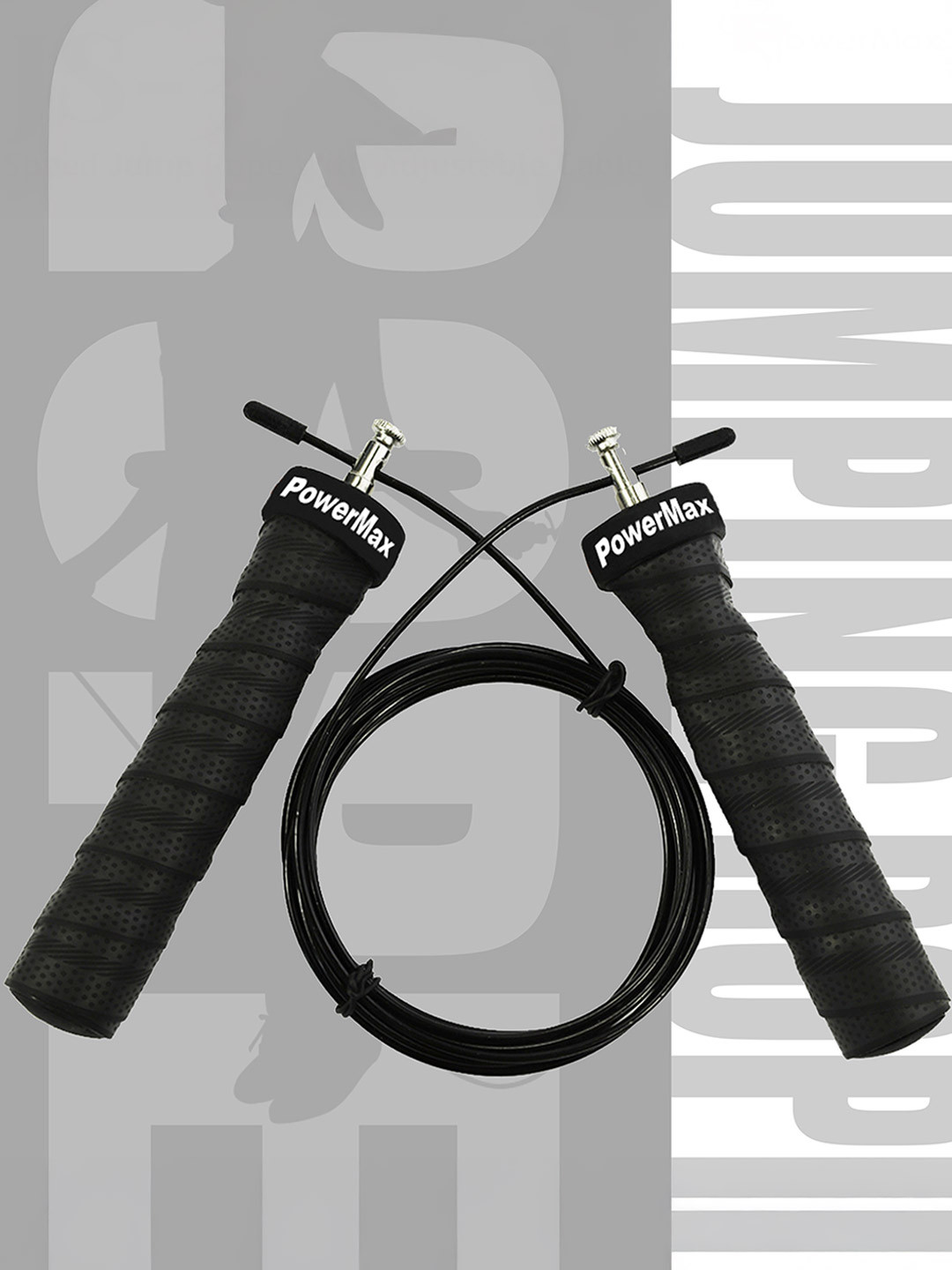 PowerMax Fitness JS-3 Skipping Jump Rope with Adjustable Cable