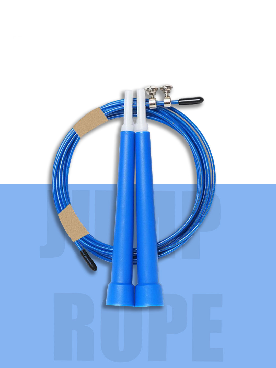 PowerMax Fitness JP-2 Skipping Rope for Unisex Adults with Adjustable Rope