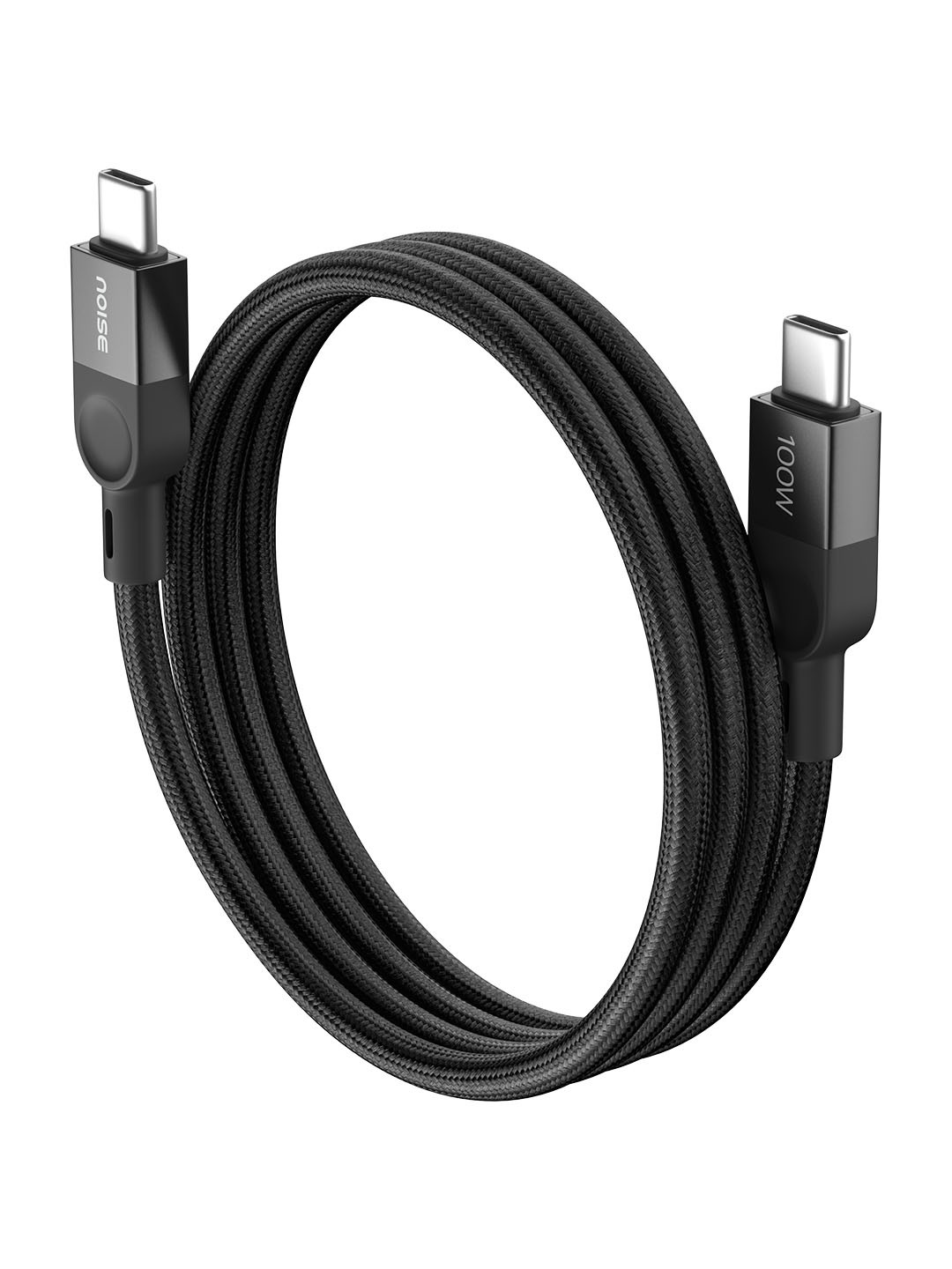 NOISE Power Series 100W Braided Magnetic USB-C to USB-C Cable - Infinite Black