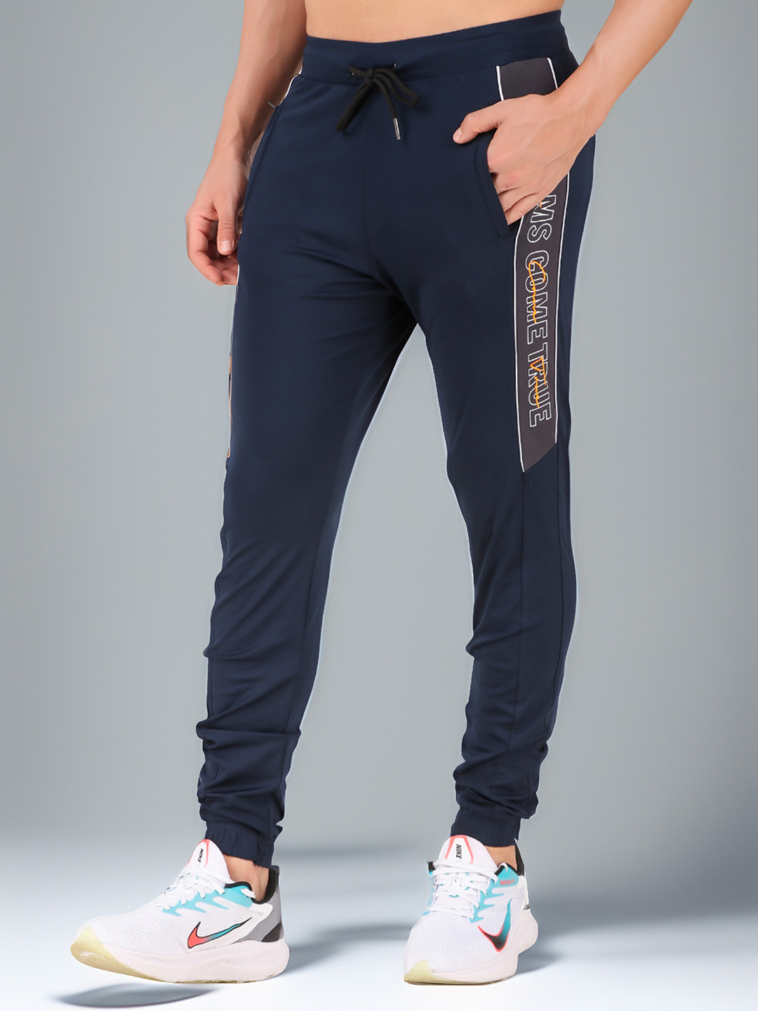 AKTIO Men Mesh-block Tapered Fit Joggers