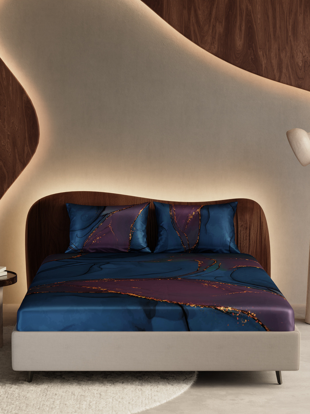 Stoa Paris Louvre Collection 300 TC King Fitted Sheet With 2 Pillow Covers