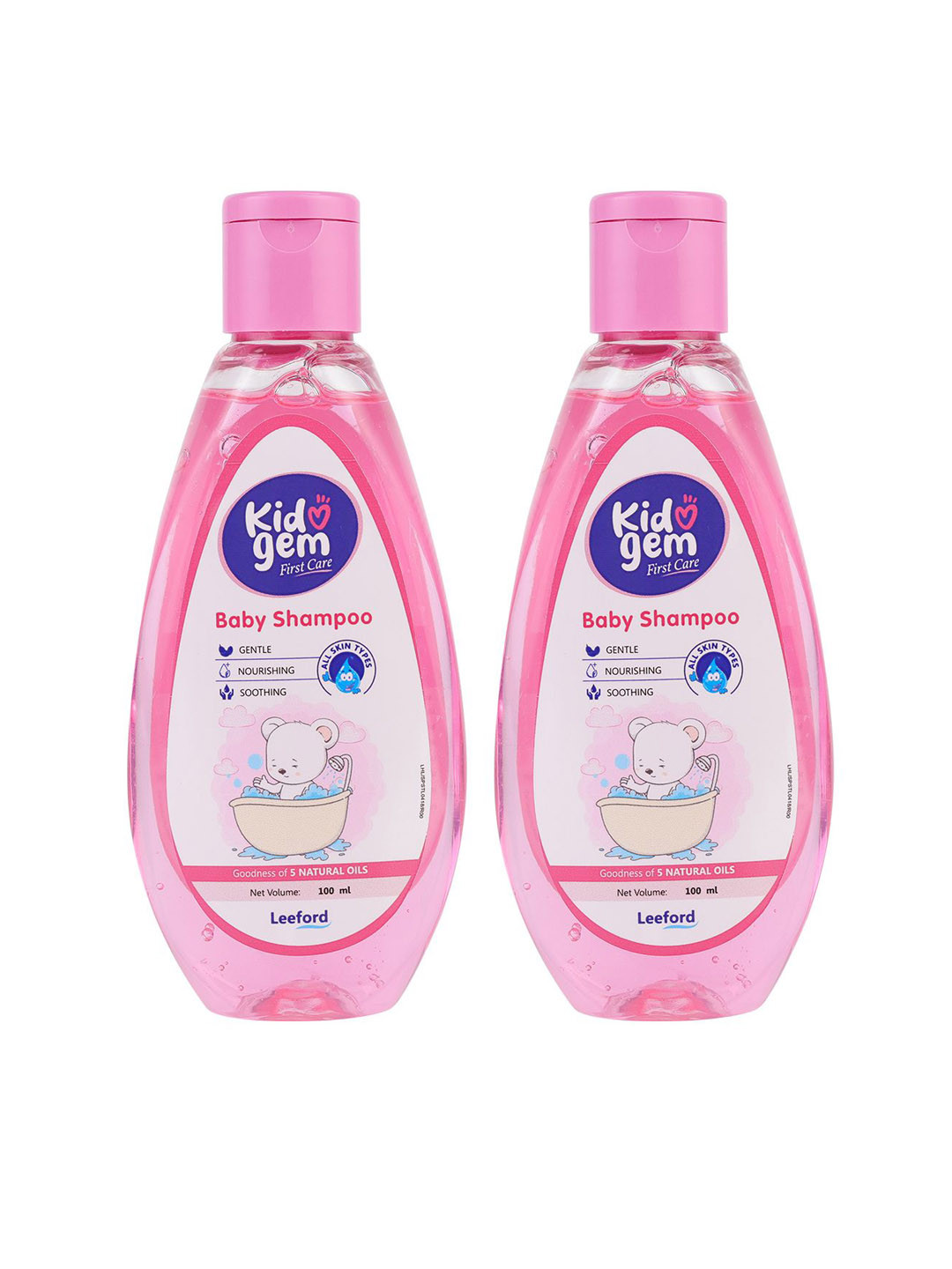 Leeford Kidogem Set of 2 Gentle Baby Shampoo - 100ml each