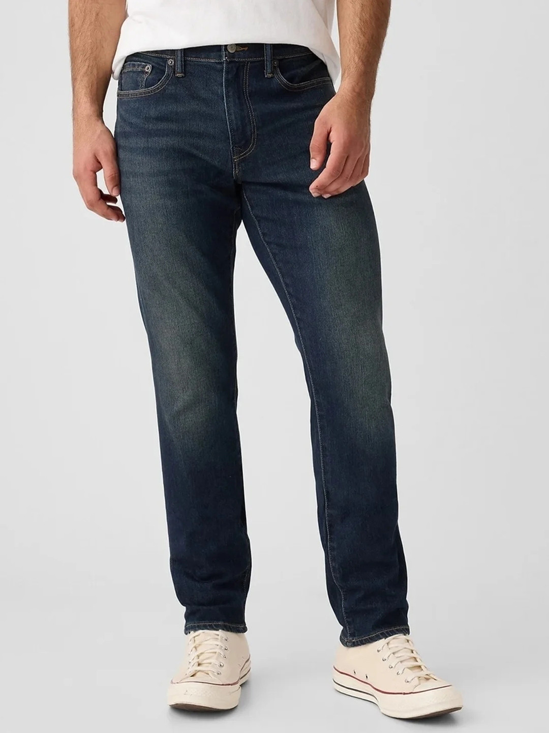 GAP Men Slim Fit Mid-Rise Jeans