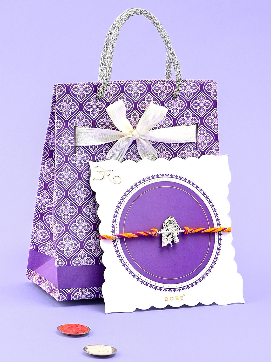 Dore 925 Silver Krishna Thread Rakhi