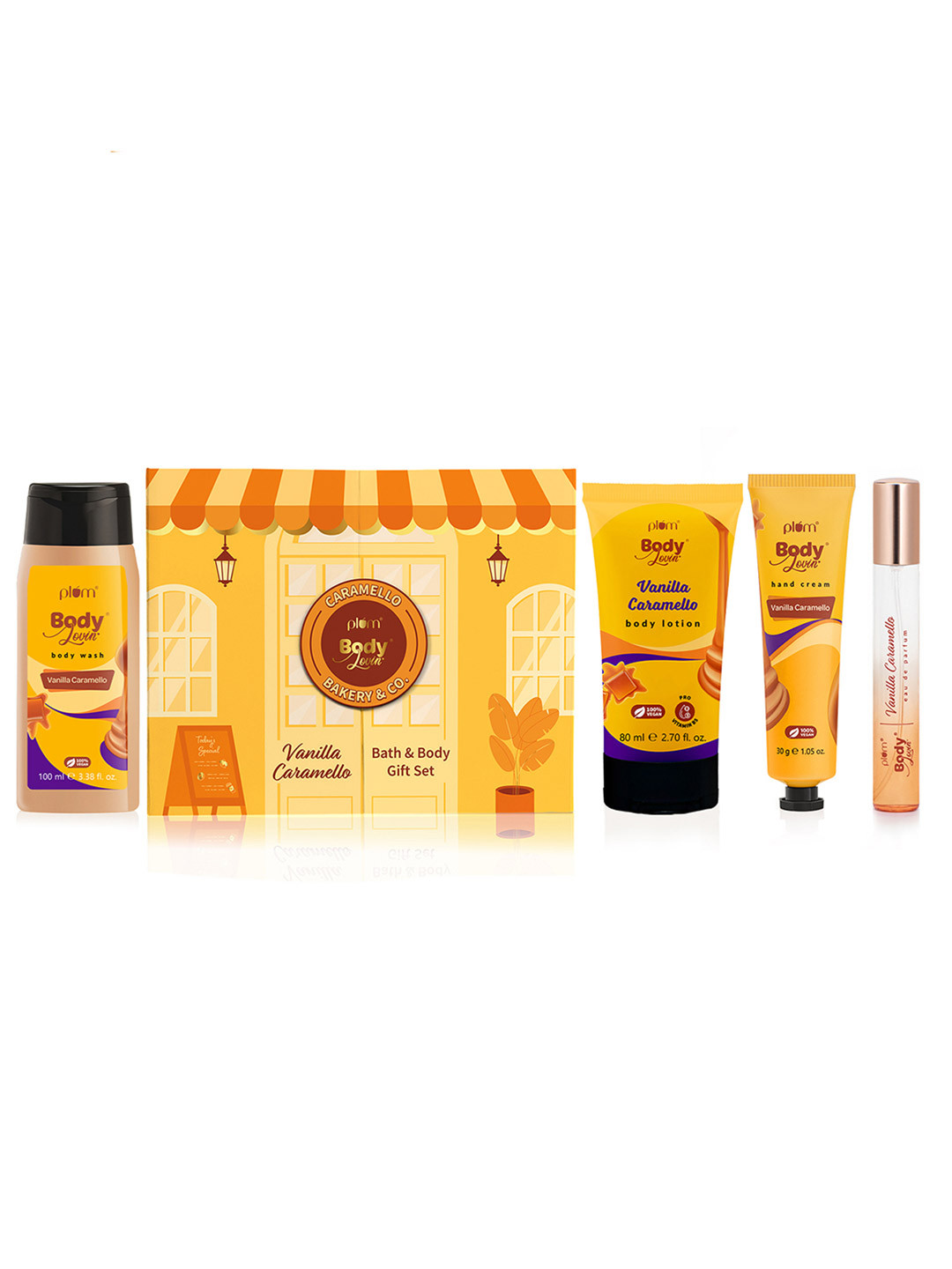 Plum BodyLovin' Vanilla Caramello Bath & Body Gift Set
