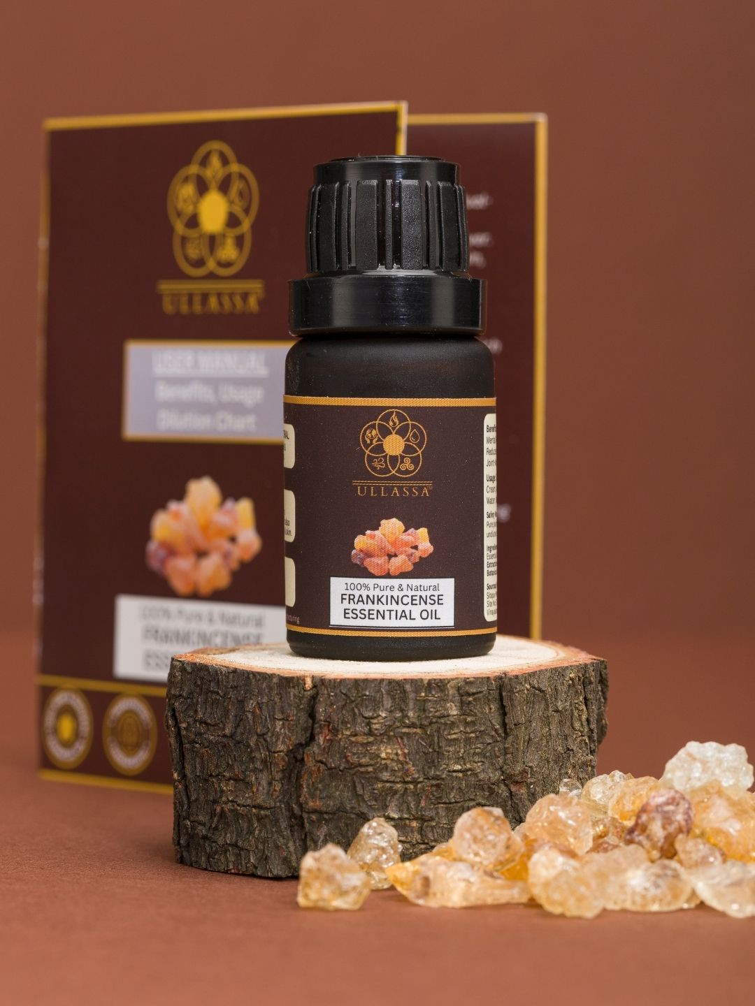 ULLASSA Frankincense Essential Oil For Meditation, Anti-Aging, Joints Care