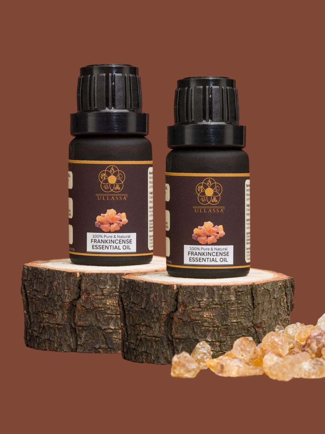 ULLASSA Pack of 2 Frankincense Essential Oil For Meditation, Anti-Aging, Joints Care