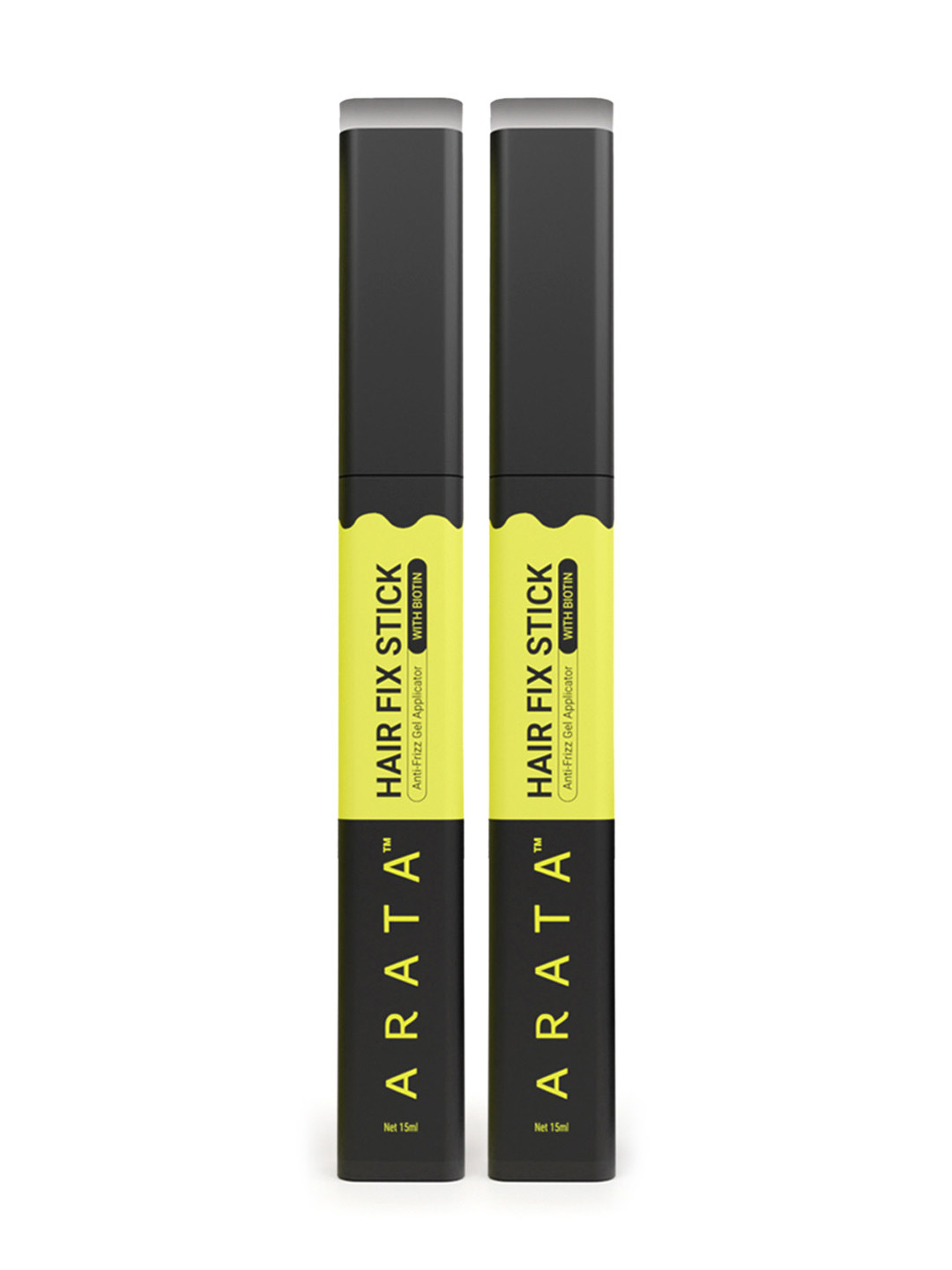 ARATA Set of 2 Anti-Frizz Gel Hair Fix Stick with Biotin & Hyaluronic Acid- 15 ml each