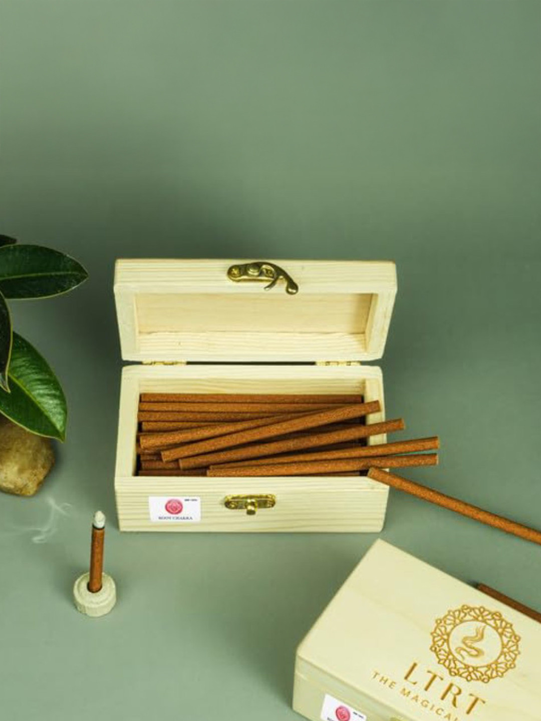 LTRT THE MAGICAL BLISS 45 Pcs Root Chakra Incense (Muladhara) For Pooja With 2 Stands