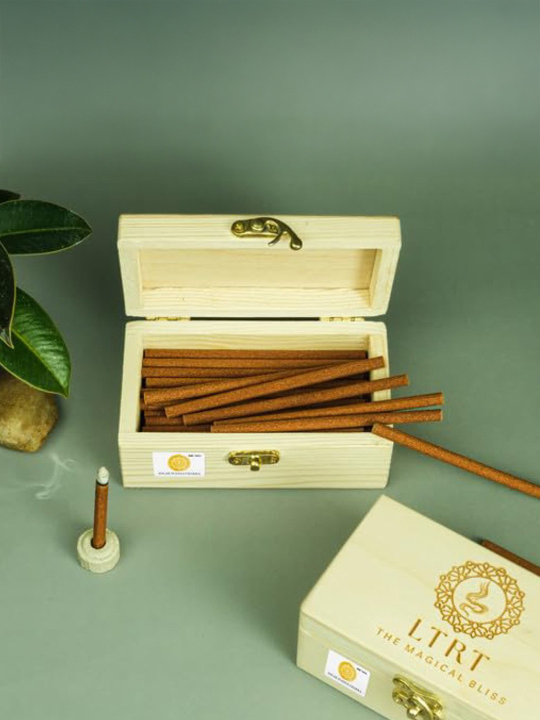 LTRT THE MAGICAL BLISS 45 Pcs Solar Plexus Chakra Incense Manipura For Pooja With 2 Stands