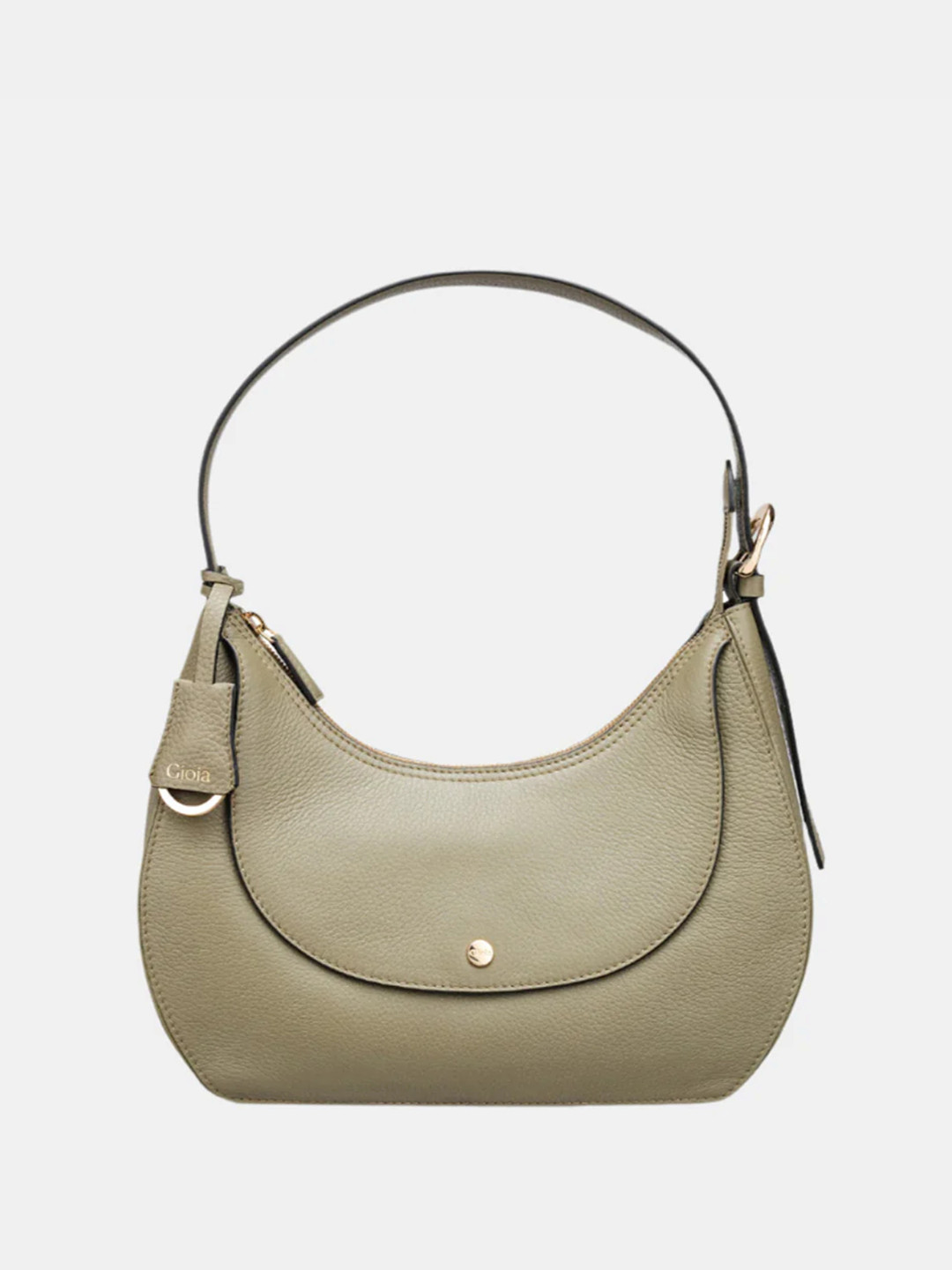 GIOIA Women Olive Leather Anna Shoulder Bag