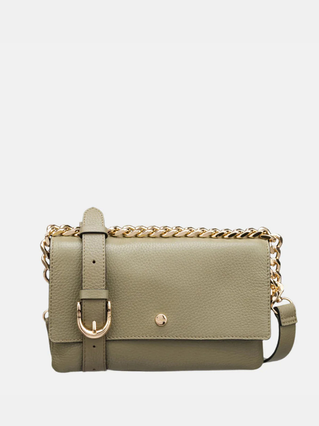 GIOIA Women Olive Leather Anna Small Crossbody Bag