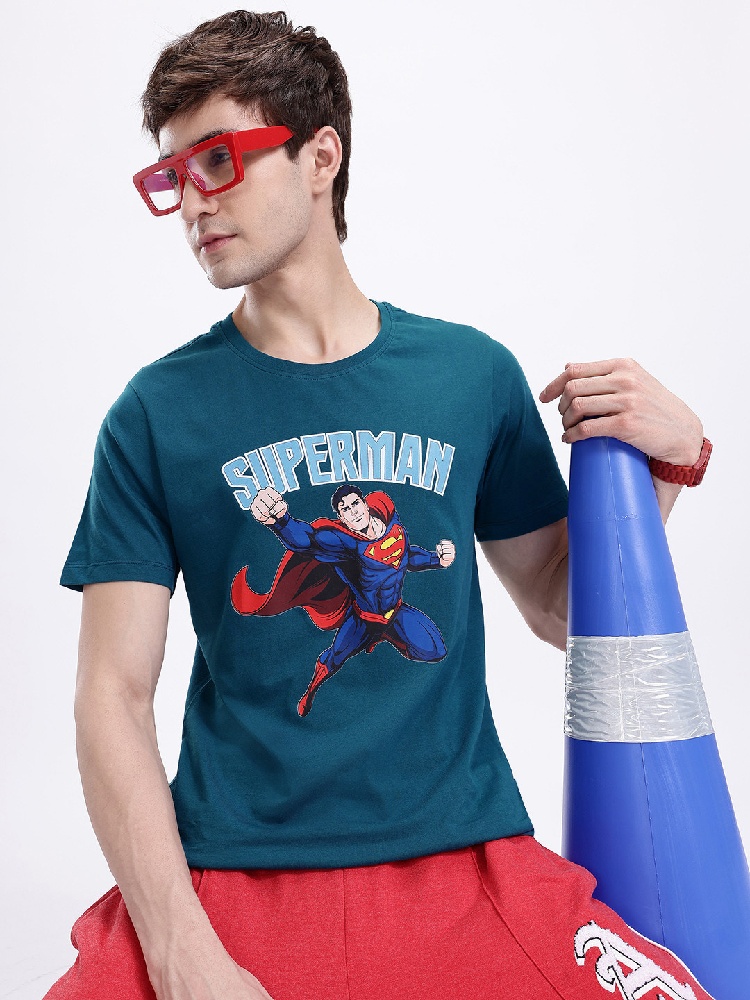 Kook N Keech Superman Superhero Printed Bamboo Regular Fit T-shirt