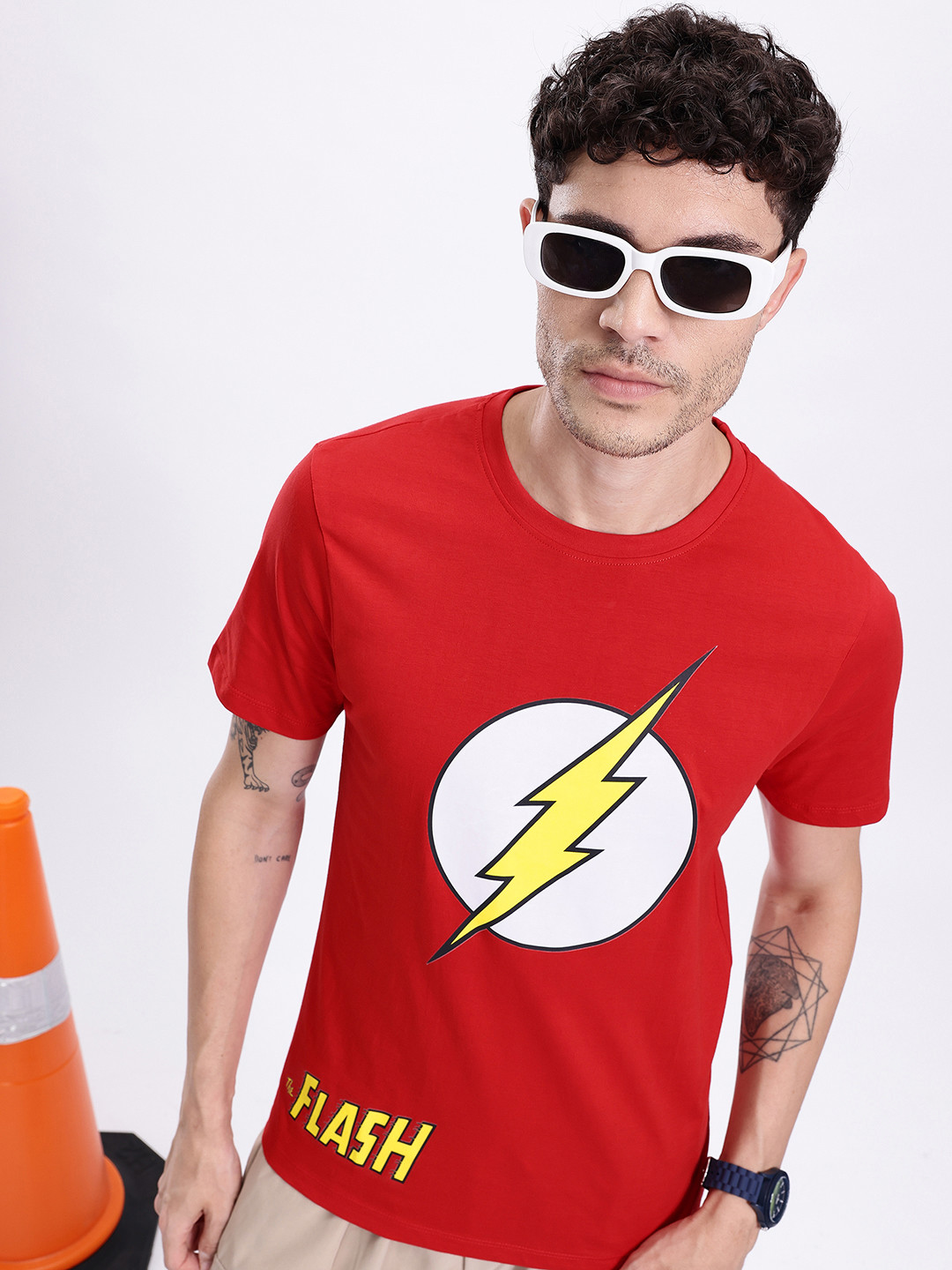 Kook N Keech Flash Graphic Printed Bamboo Regular Fit T-shirt