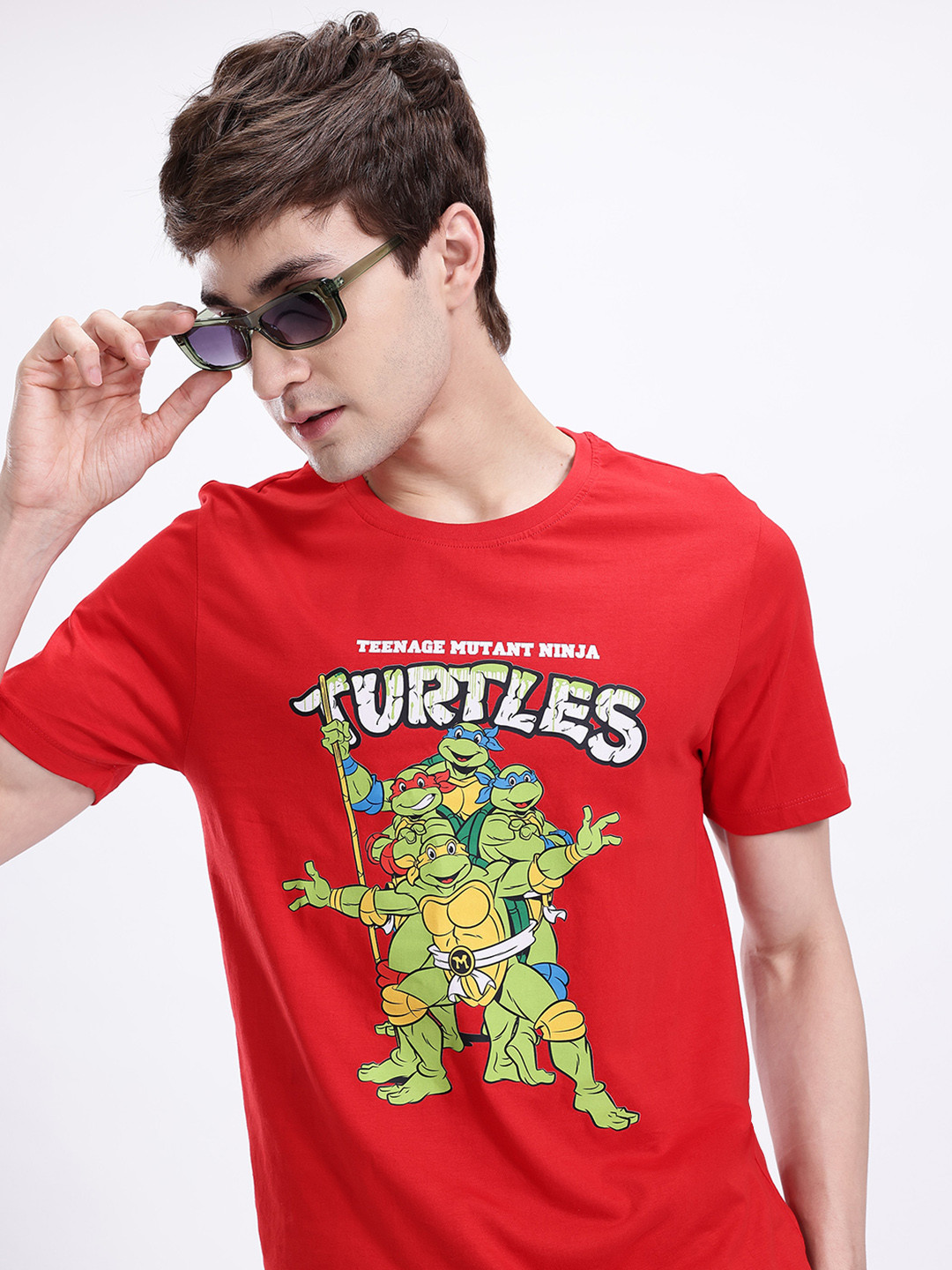 Kook N Keech Mutant Ninja Turtles Printed Bamboo Regular Fit T-shirt