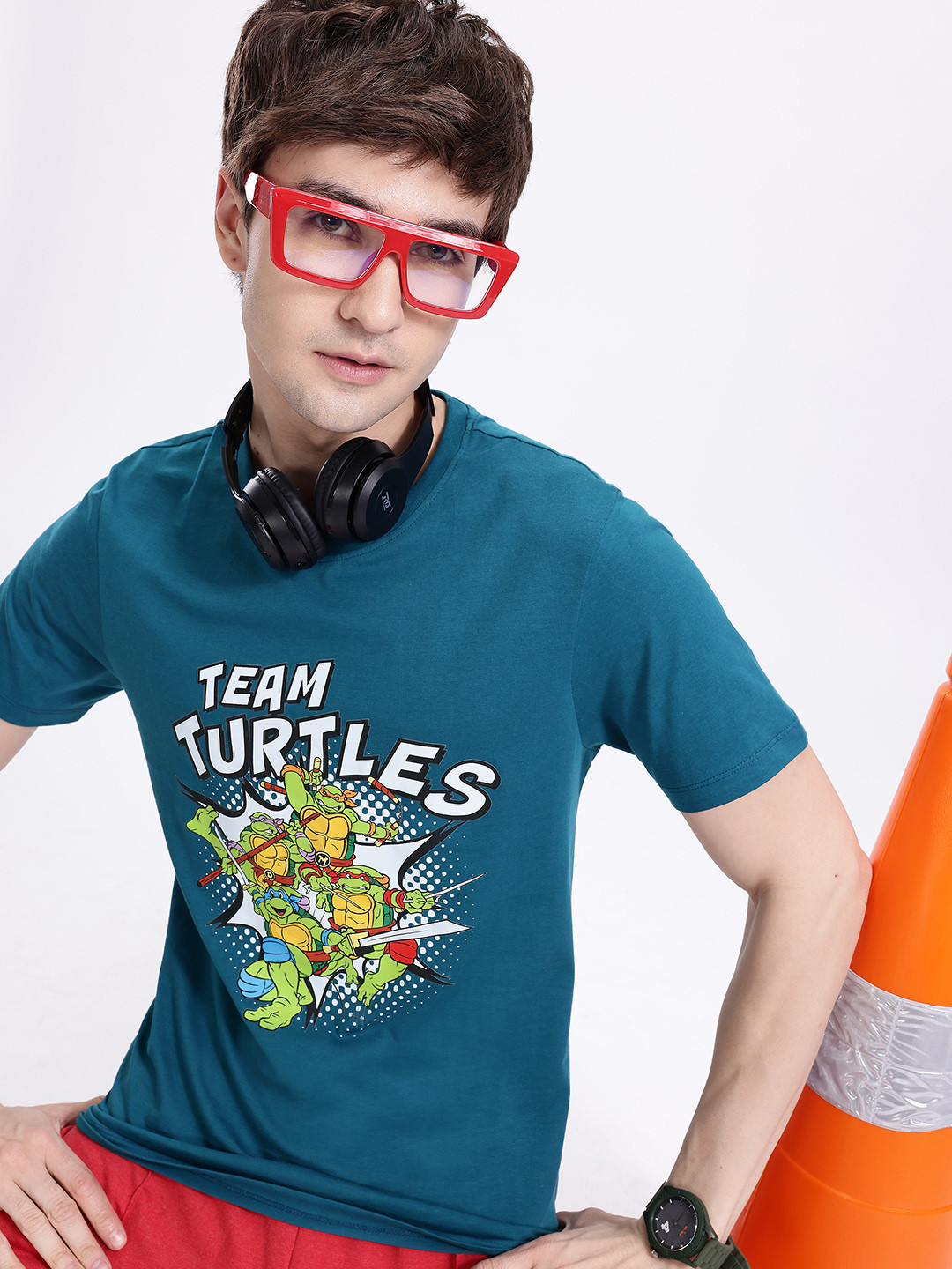 Kook N Keech Mutant Ninja Turtles Printed T-shirt