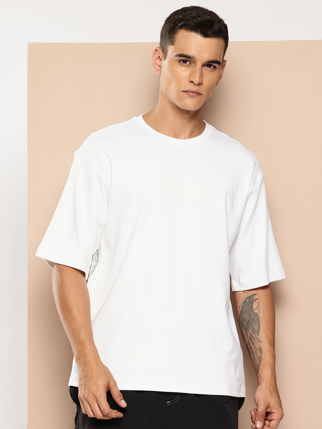 NBA Boston Celtics City Graphic Printed Pure Cotton Oversized T-Shirt