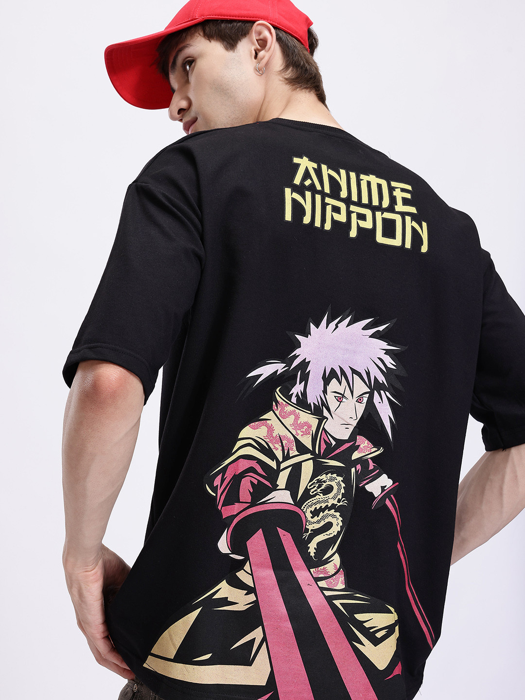 Kook N Keech Anime Nippon Printed Oversize T-shirt