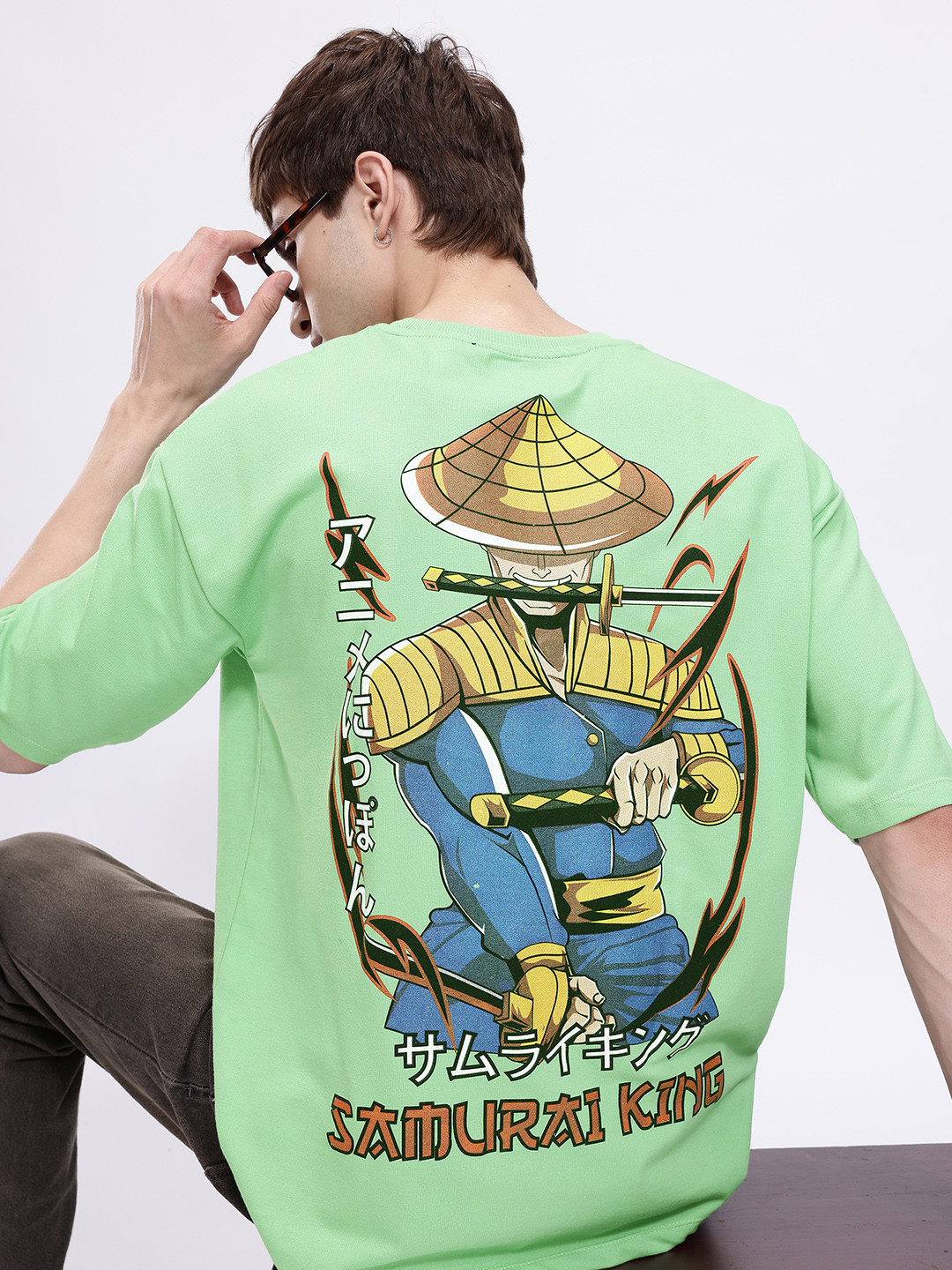 Kook N Keech Anime Naruto Printed Oversized T-shirt