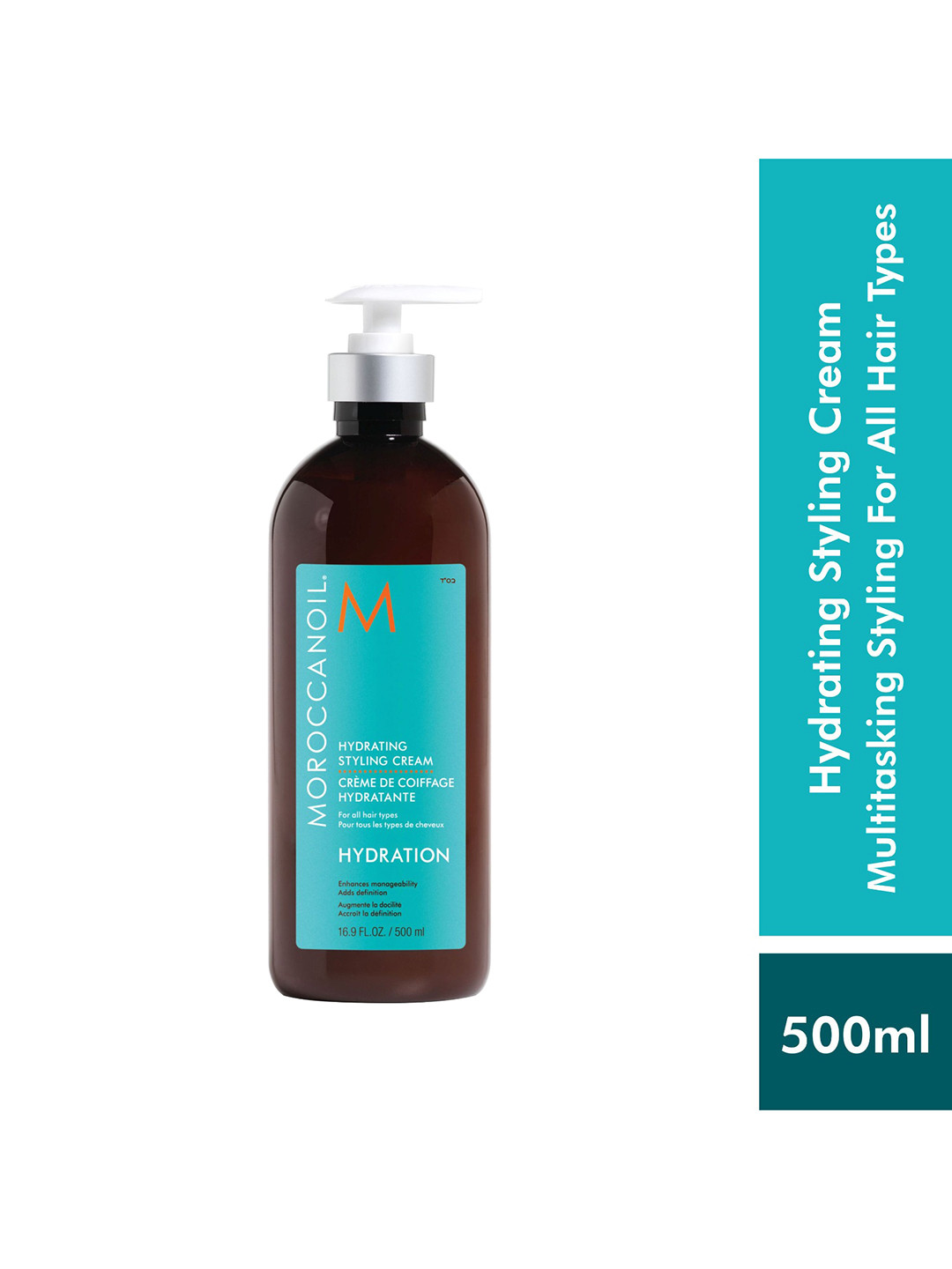 MOROCCANOIL Hydrating Styling Hair Cream with Argan Oil for All Hair Types - 500 ml
