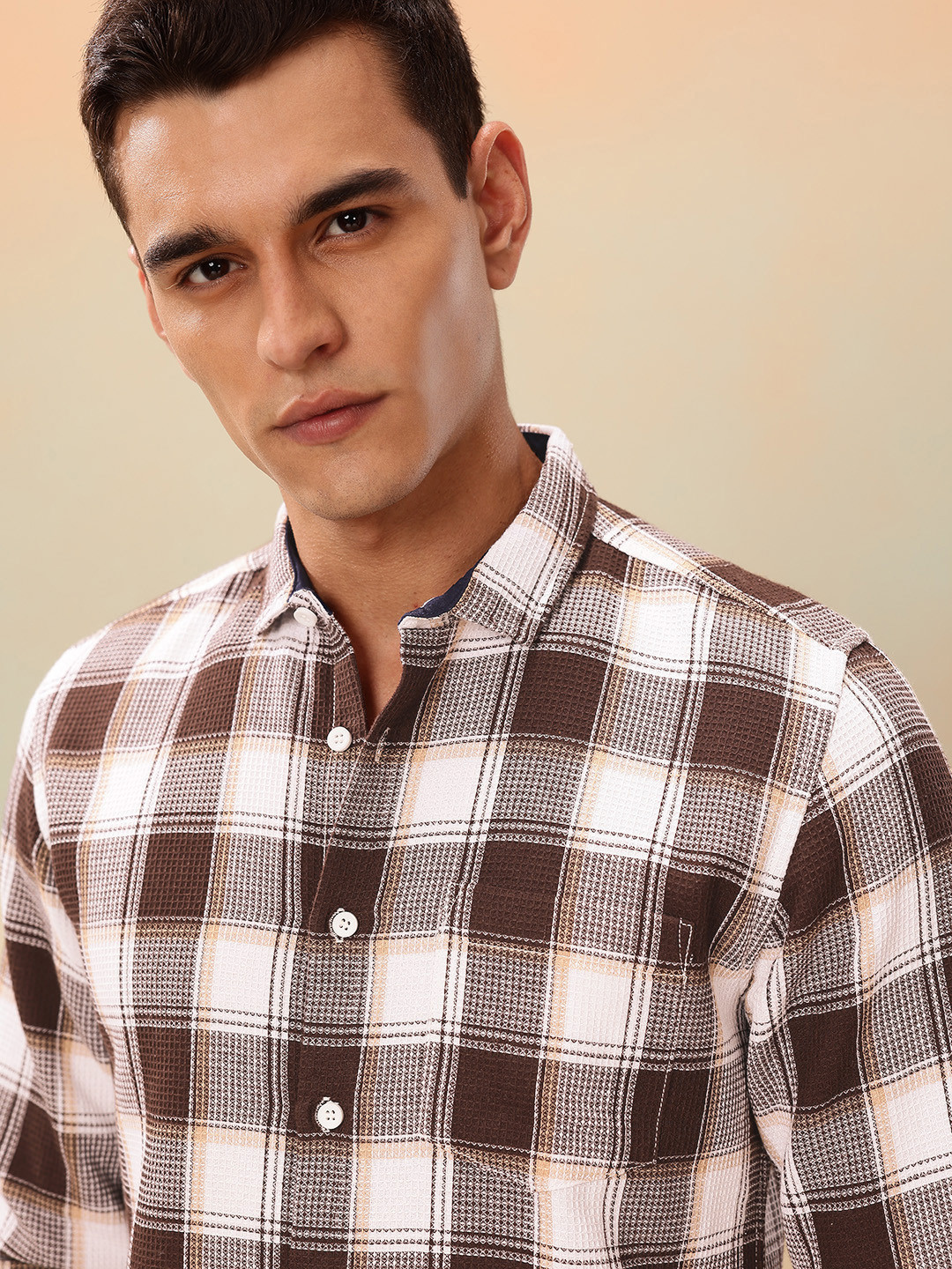 Mast & Harbour Men Checked Casual Shirt