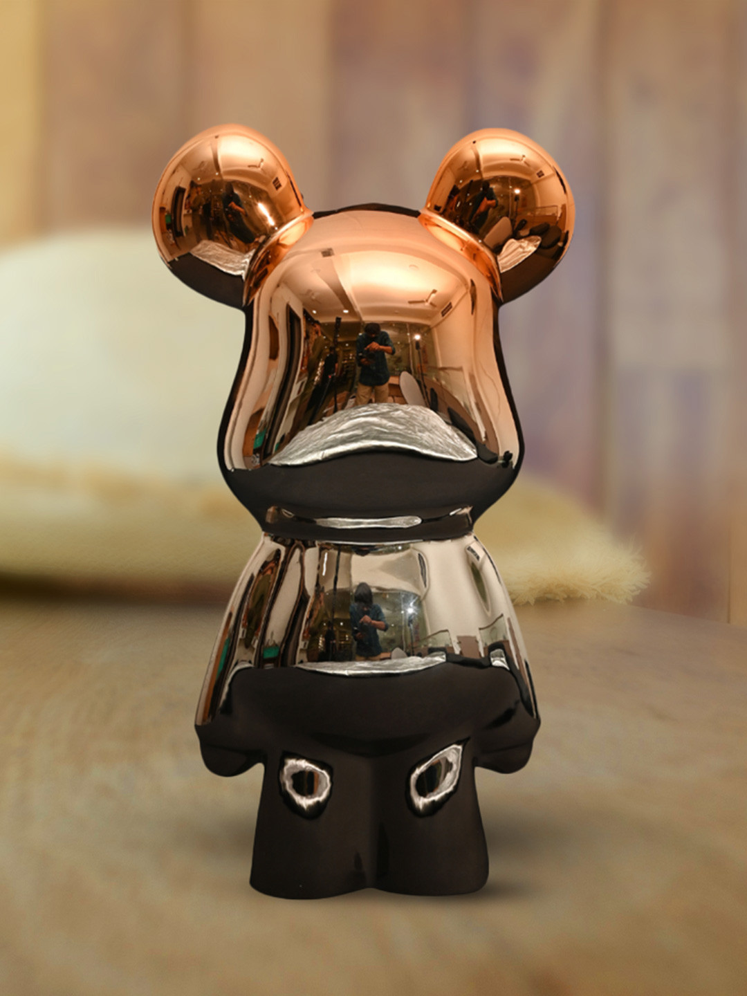 MIDLAND Resin Coloured Toned Orange Black FRED Showpiece