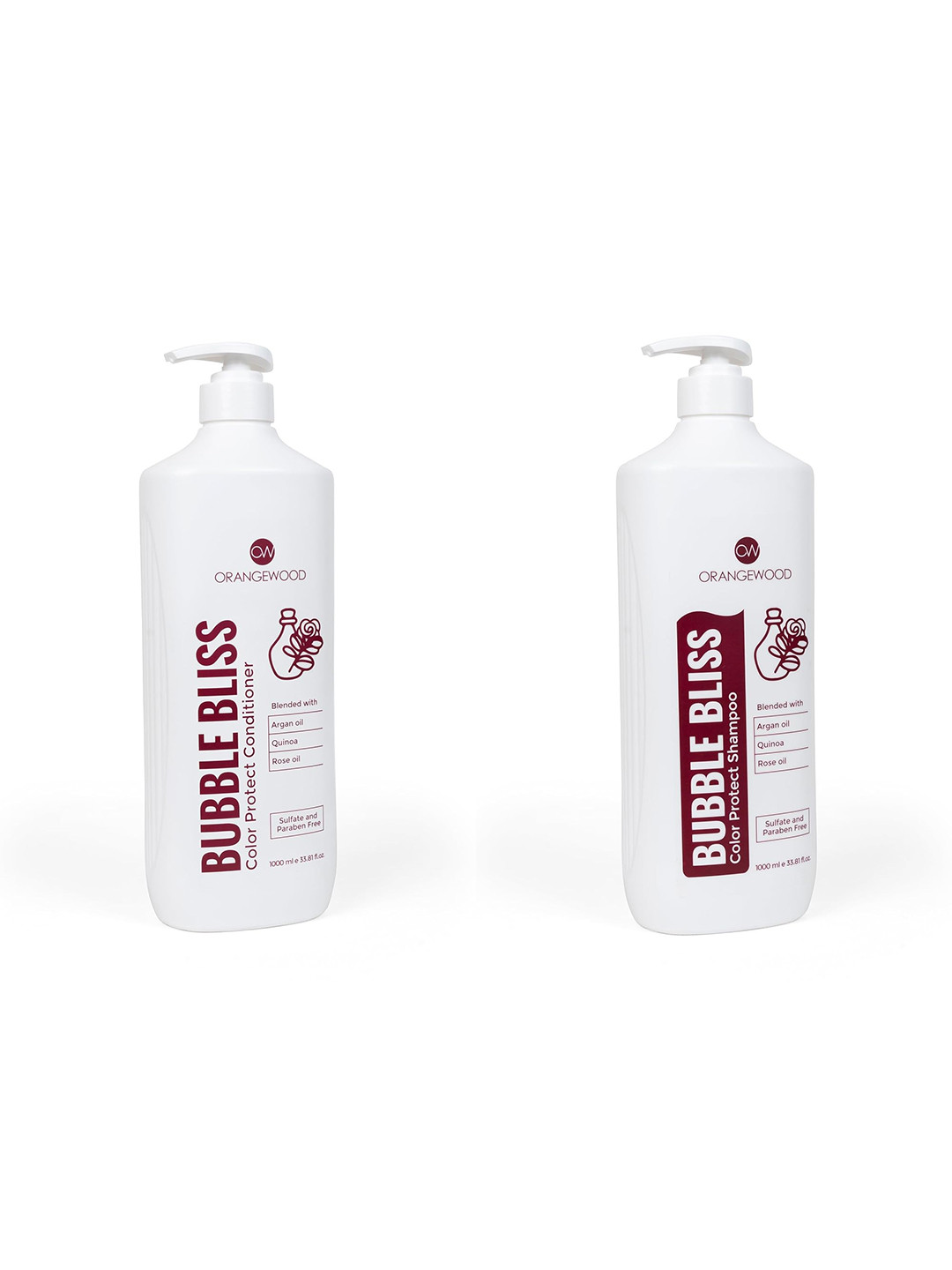 ORANGEWOOD Set Of 2 Color Protection Shampoo & Conditioner- 1000 ml Each