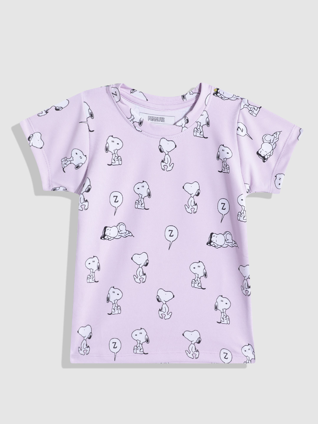 YK X Minute Mirth Kids Girls Snoopy Printed T-Shirt
