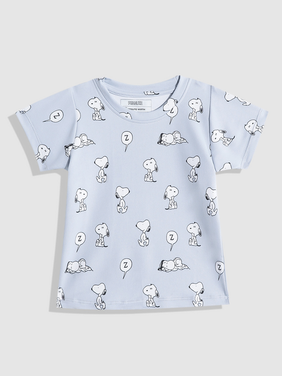 YK X Minute Mirth Kids Girls Snoopy Printed T-Shirt