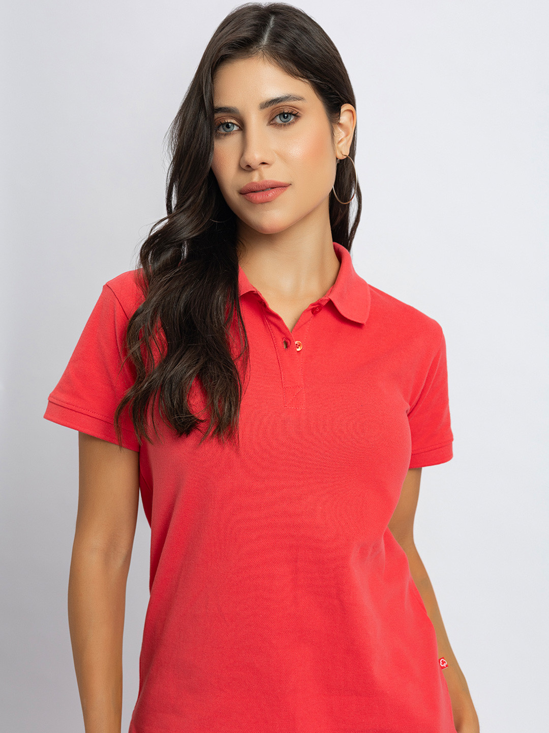 Lounge Dreams Polo Collar Short Sleeves Pure Cotton T-shirt