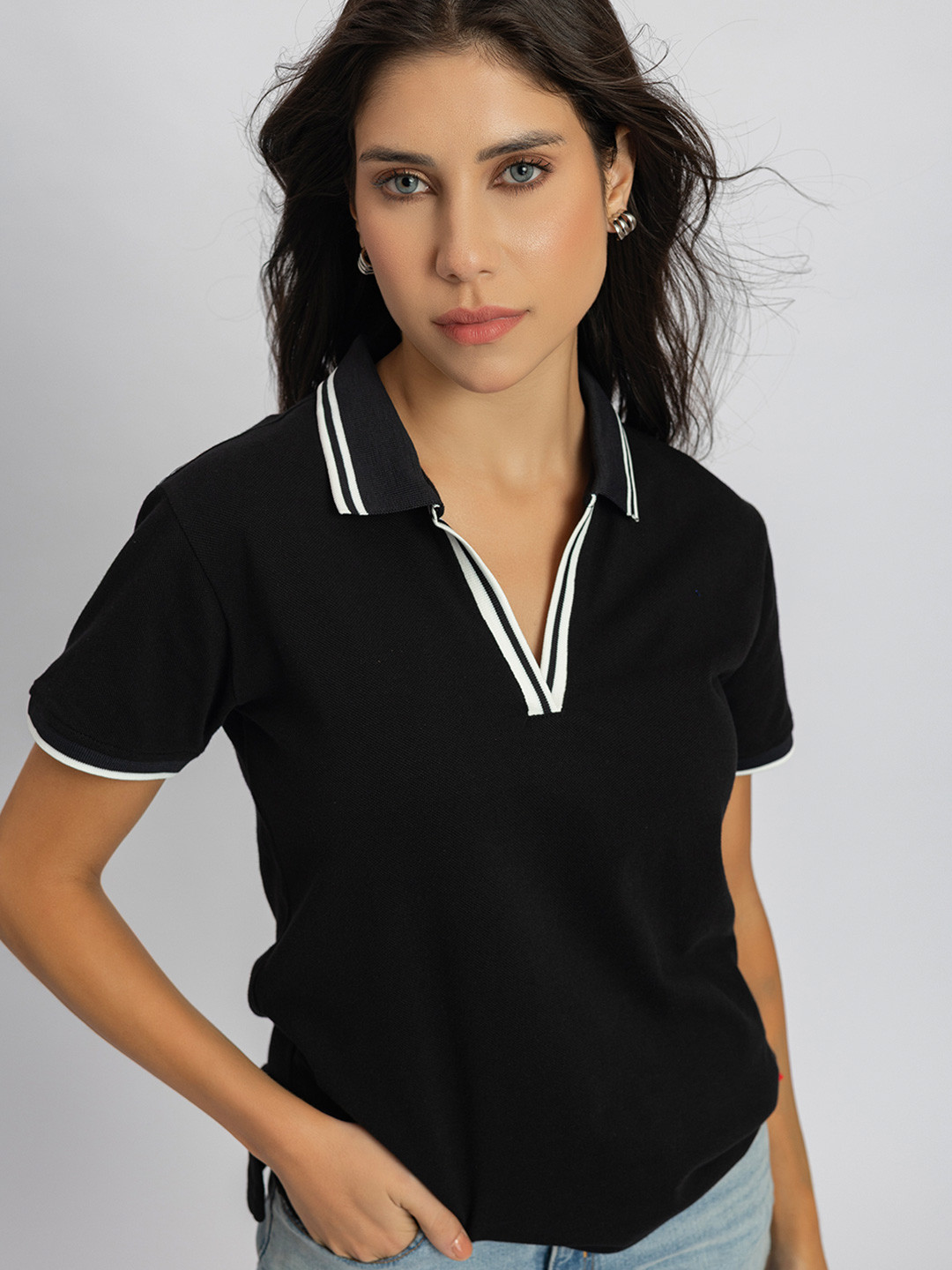 Lounge Dreams Polo Collar Short Sleeves T-shirt
