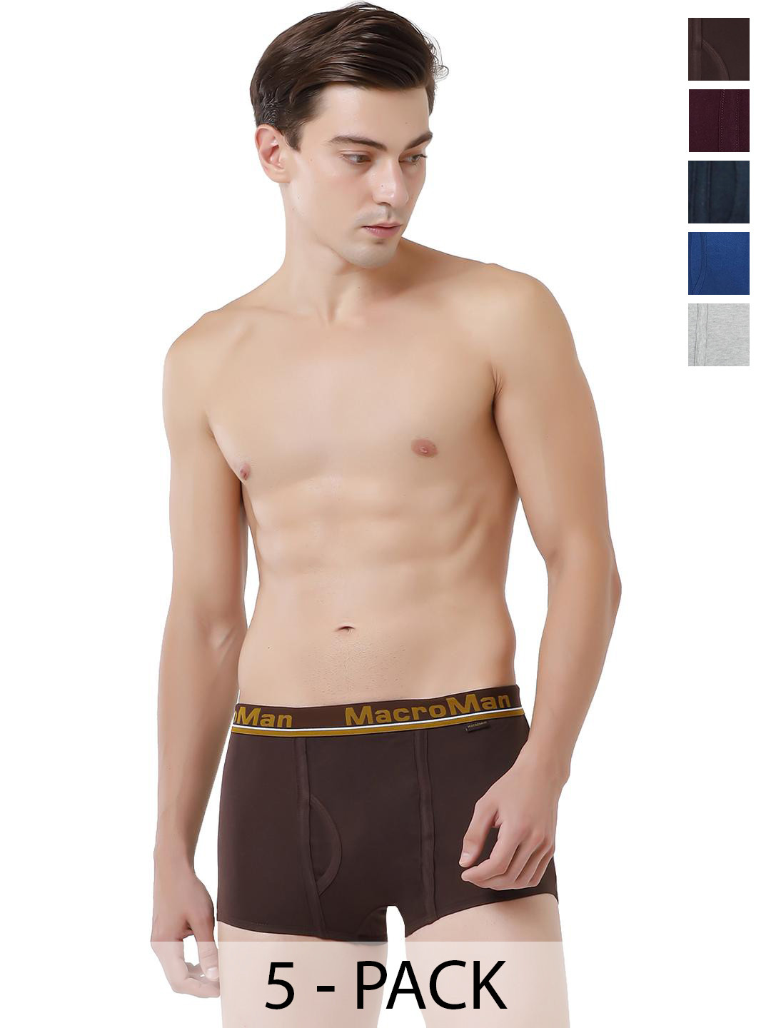 Rupa Macroman Men's Cotton Assorted Solid Mini OE Trunks