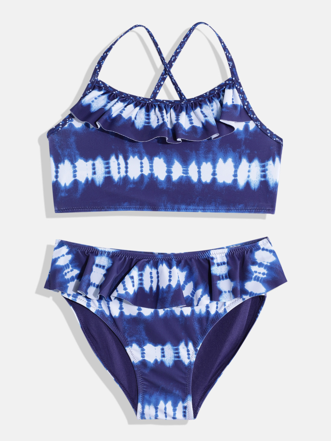 NEXT Girls Dyed Ruffled Swim Set