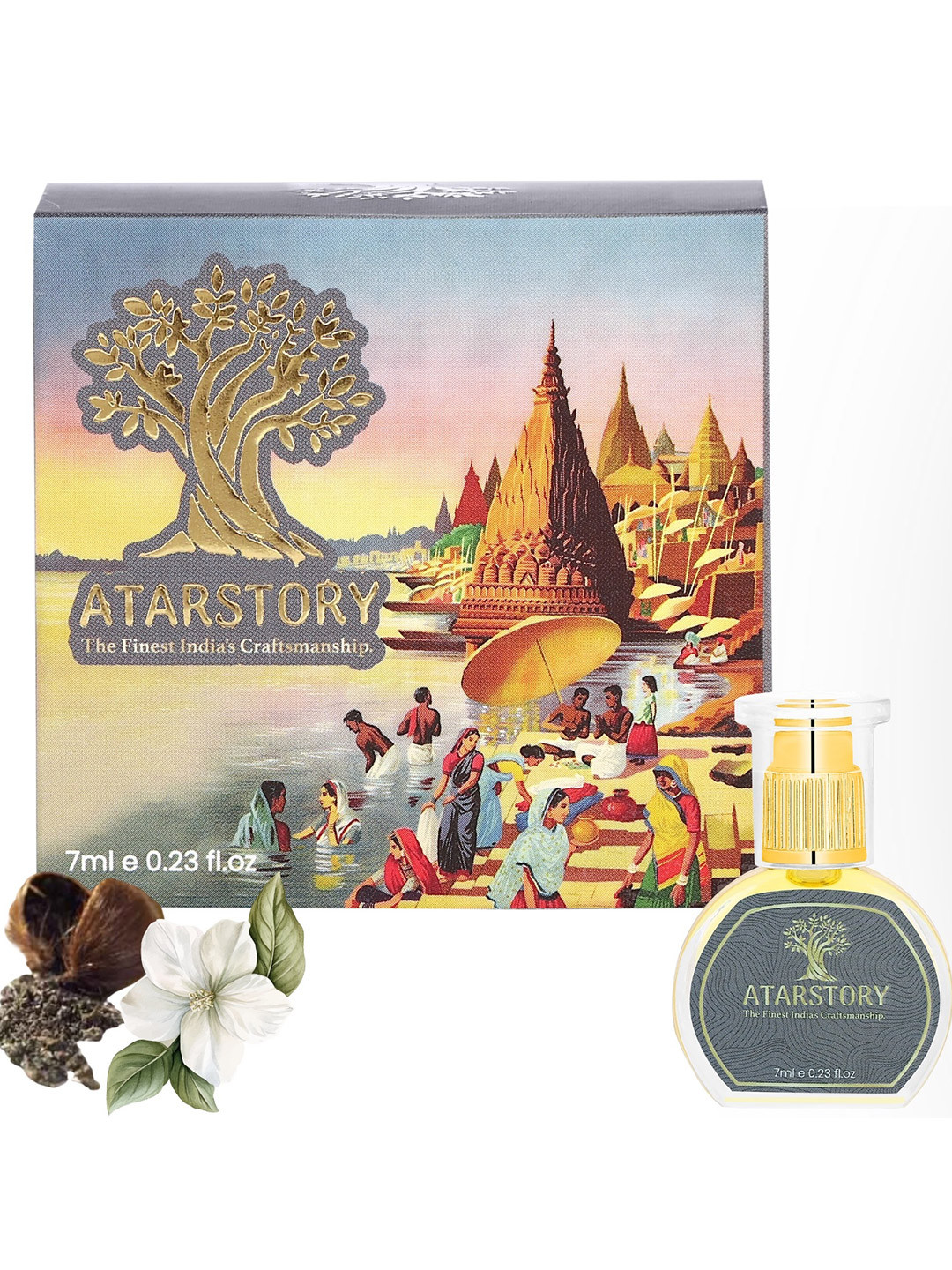 ATARSTORY White Musk Alcohol Free Long Lasting Luxury Attar - 7 ml