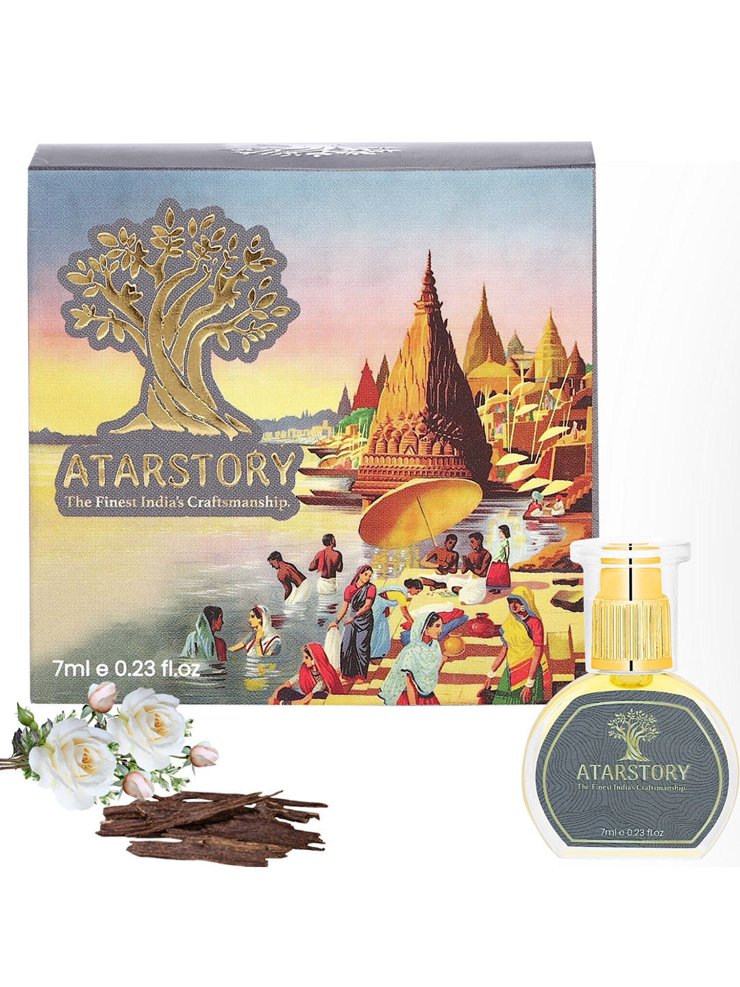 ATARSTORY White Oudh Alcohol Free Long Lasting Luxury Attar - 7 ml