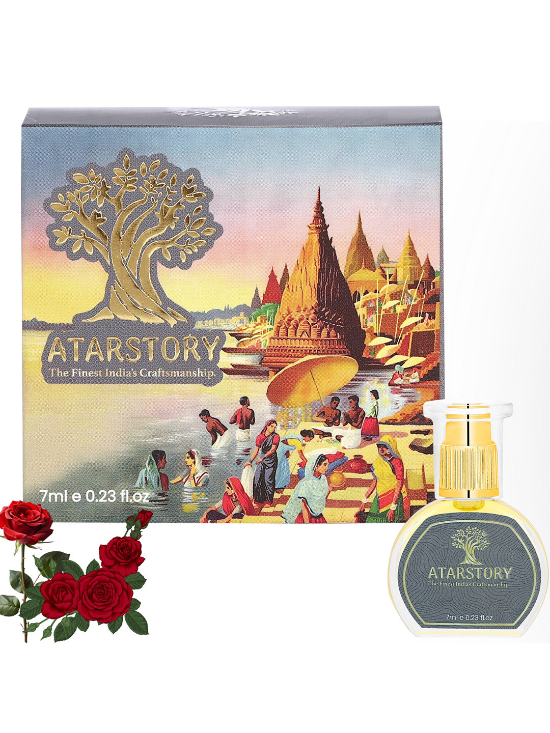 ATARSTORY Rosa Alcohol Free Long Lasting Roll On Attar- 7 ml