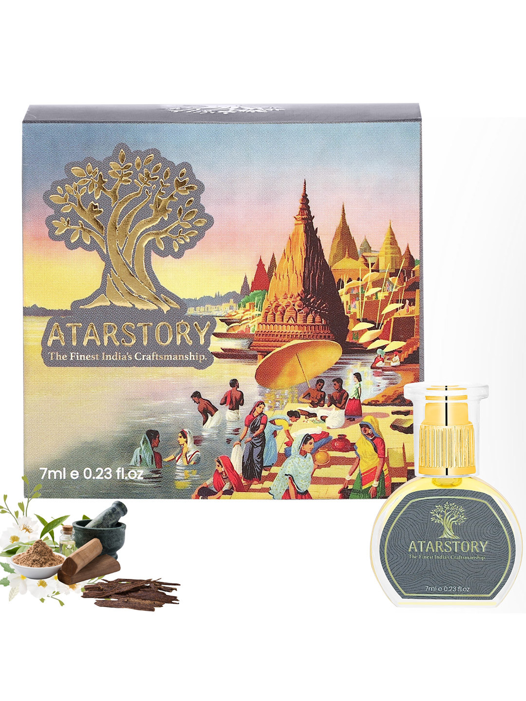 ATARSTORY Shahi Oudh Alcohol Free Long Lasting Roll On Attar- 7 ml