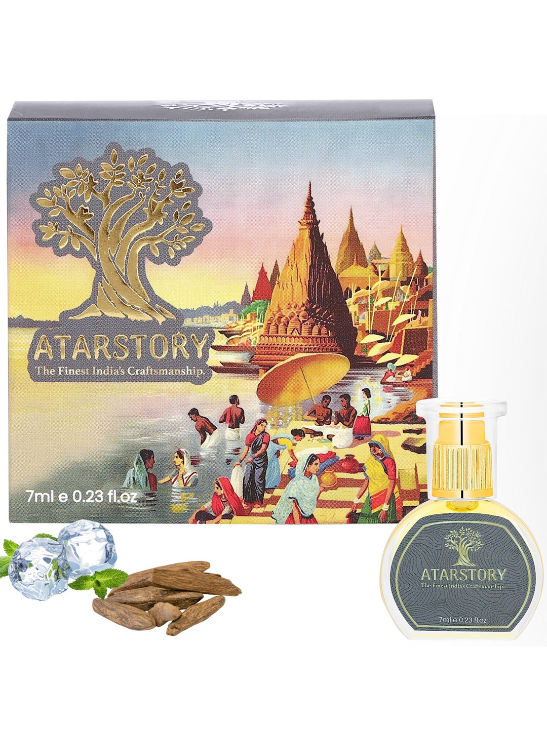 ATARSTORY Mint Oudh Alcohol Free & Long Lasting Attar - 7 ml
