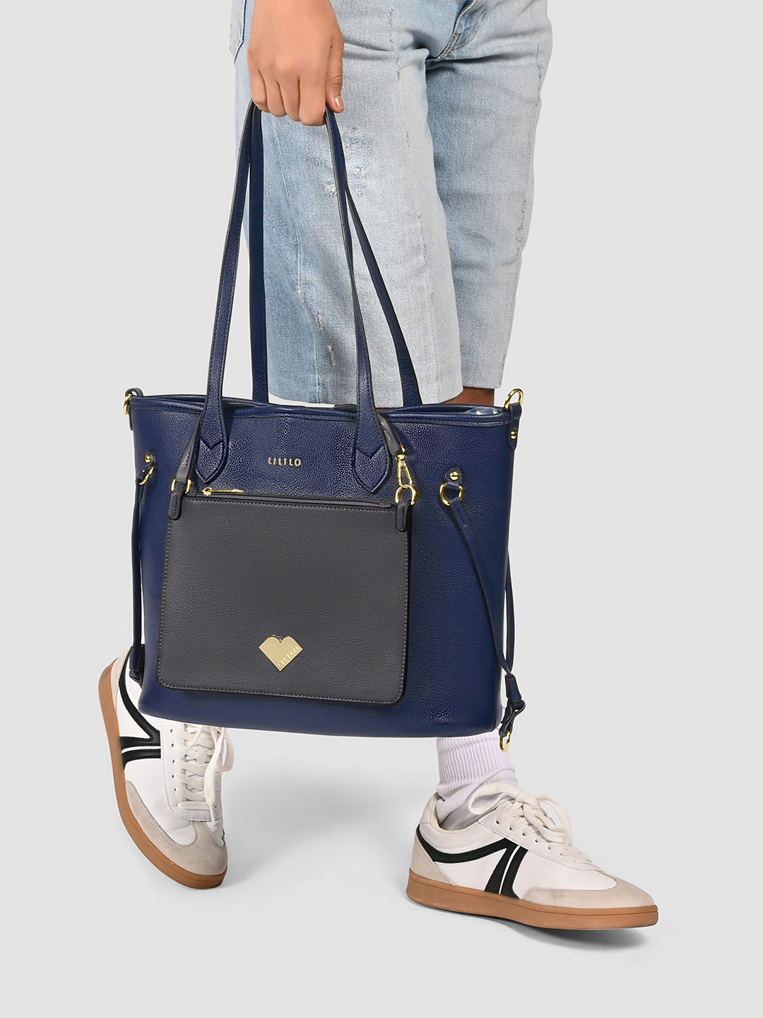 Lililo Two Faced Tote Bag With Pouch